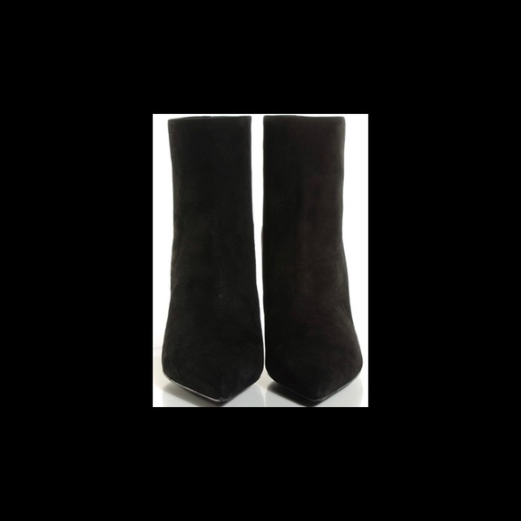 LOUIS VUITTON Suede Eyeline Ankle Boots 37 Black - Picture 2 of 6